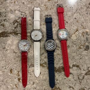 Red and White Women's Watch Set